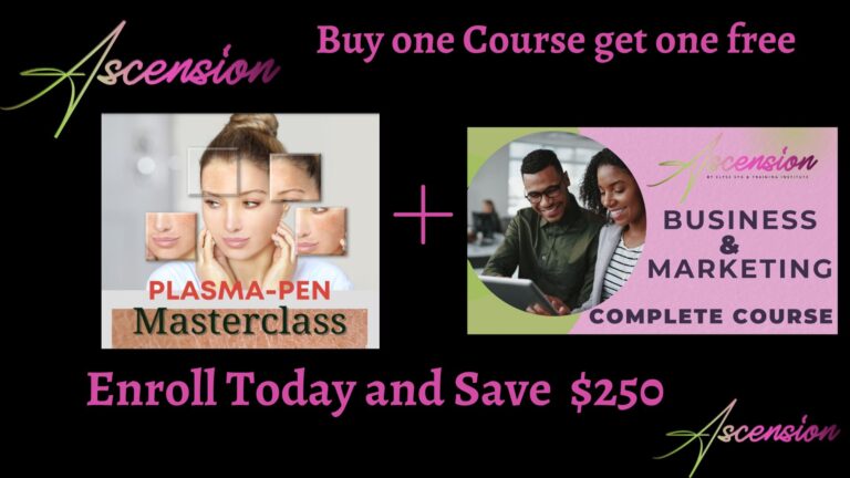 Plasma Pen Masterclass + Marketing and business course