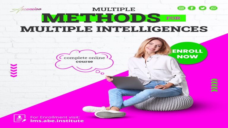 Multiple Methods for Multiple Intelligences